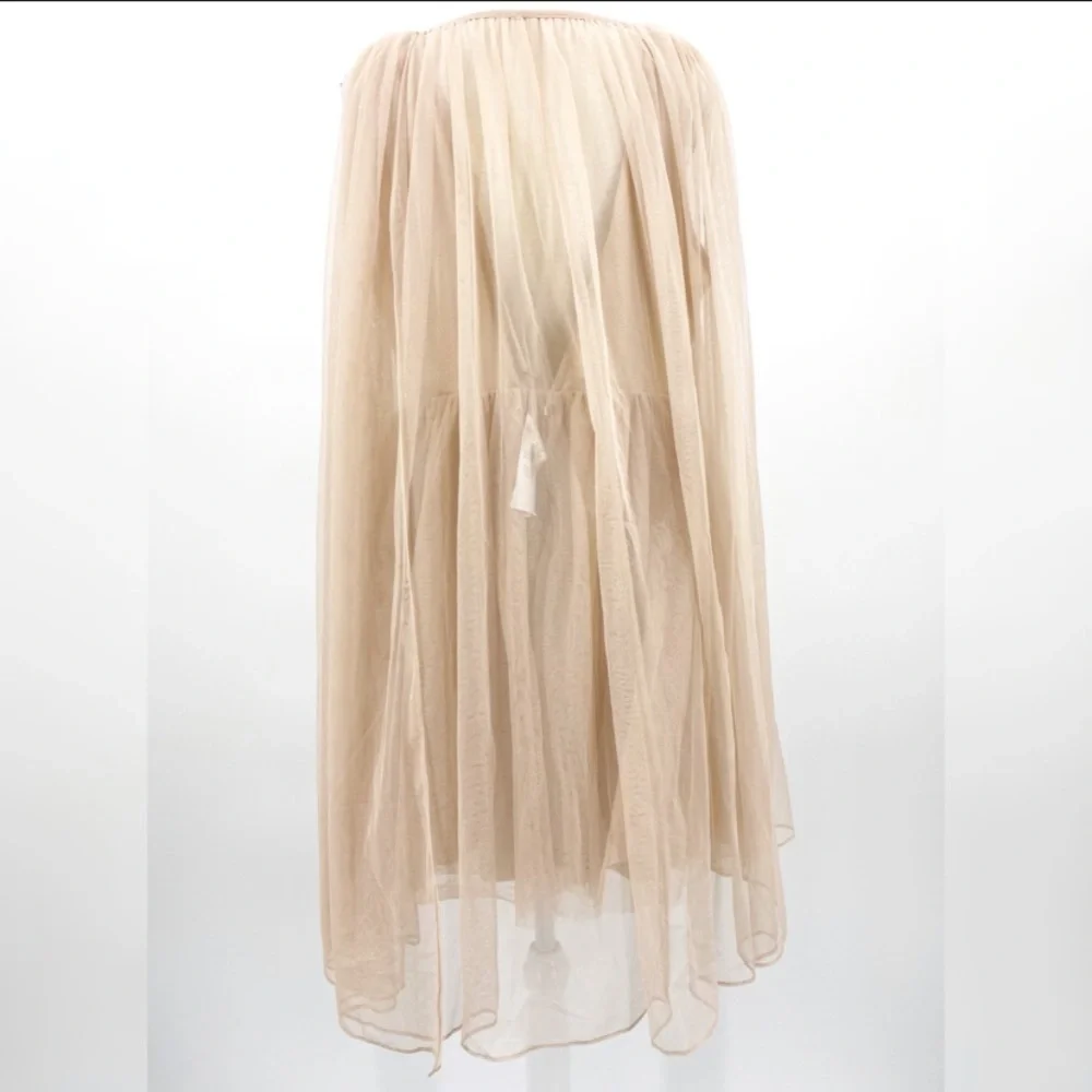 🌷ASOS🌷 Embellished Cape Plunge Tulle Mini Dress - Picture 14 of 16